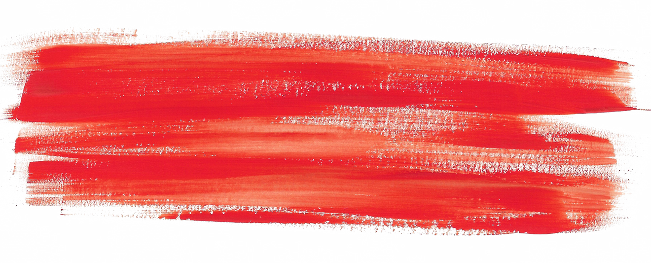 Red Brushstrokes Cutout